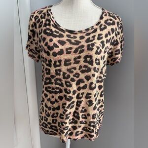 MOTHER Animal Print Tee, Large